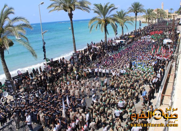 مسيرة جماهرية حاشدة لحركة أمل في صور إحياءً لمراسم العاشر من محرم